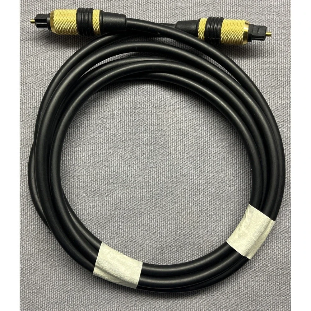 Optical Audio Cable 6ft GOLD PLATED Heavy Duty Fiber Optic Soundbar TV Cable